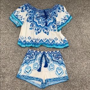 Off the Shoulder 2 Piece Set